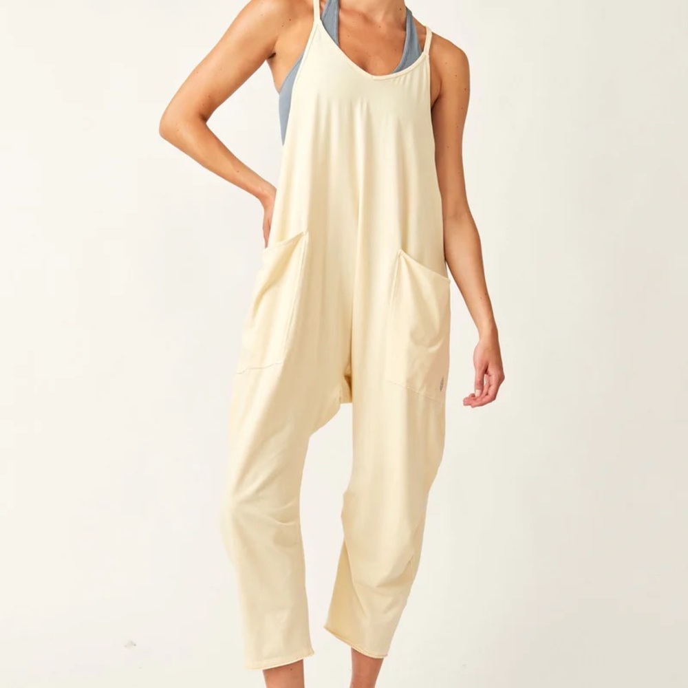 FP Movement by Free People Cream Jumpsuit
